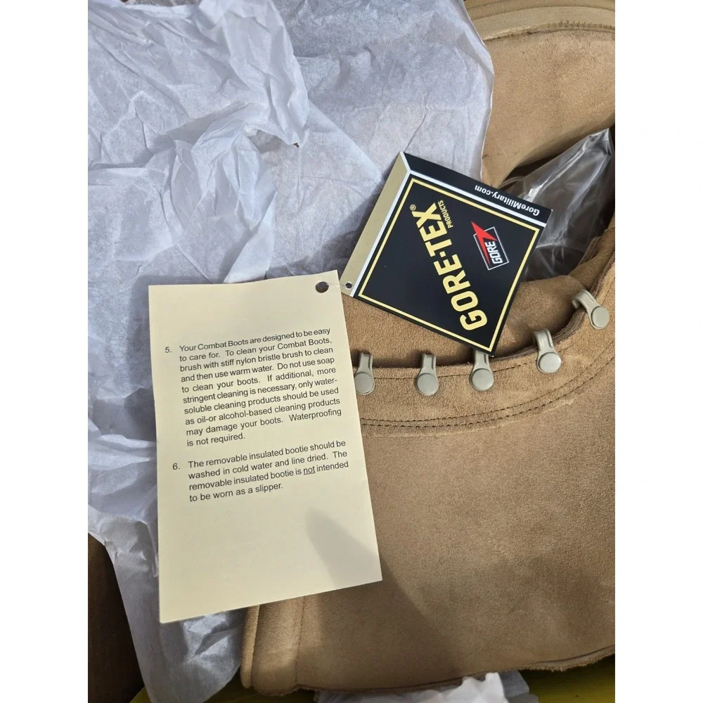 Belleville ICWT 9.5W Gore-Tex Military Combat Boots Cold Wet Tan USA New